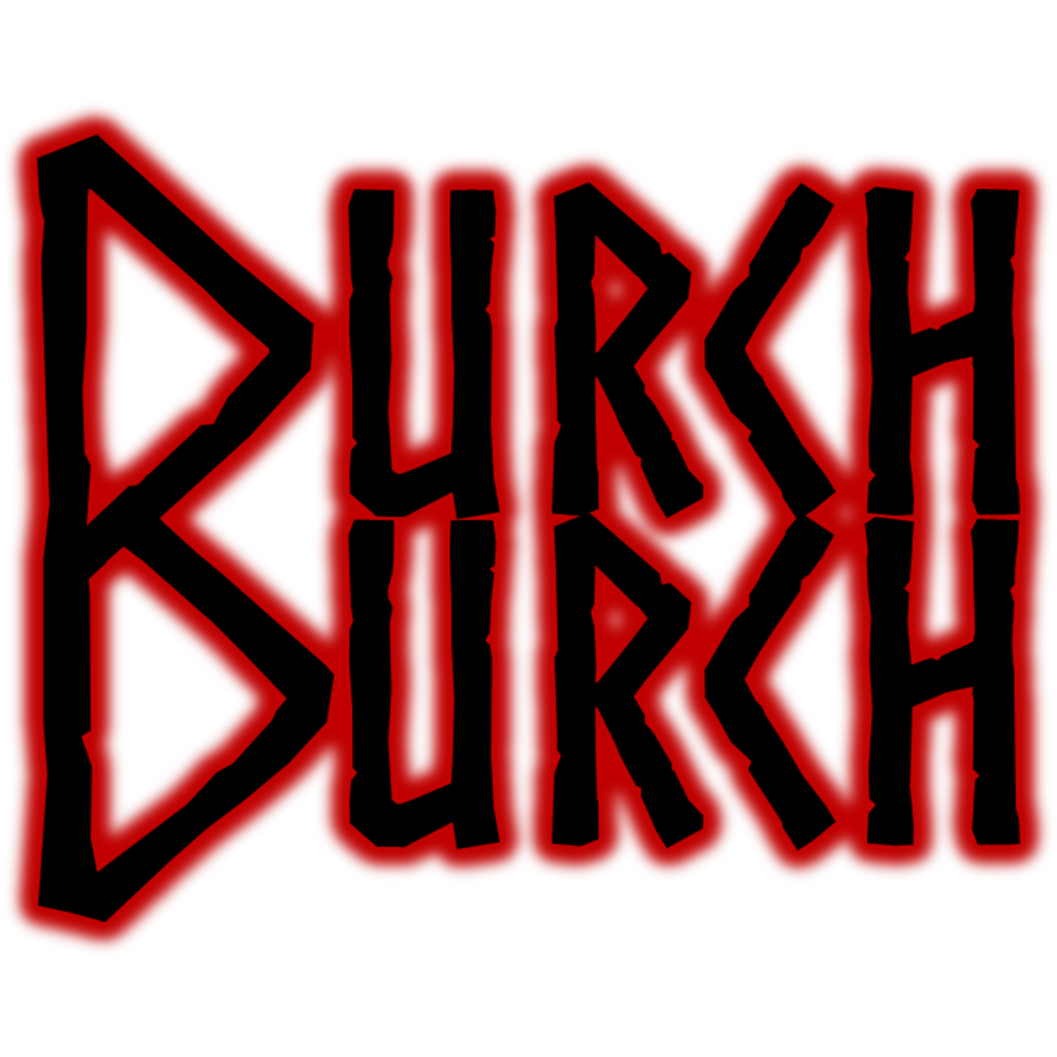 The first official DurchBurch logo.  It makes use of a stacked structure where the top half of the B is initially read as a D, but the full B is read when reading the lower half of the stack.